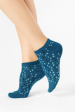 TEAL SPECKLED LOW-CUT SOCKS