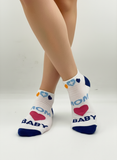 MOM HEART BABY ANKLE SOCKS