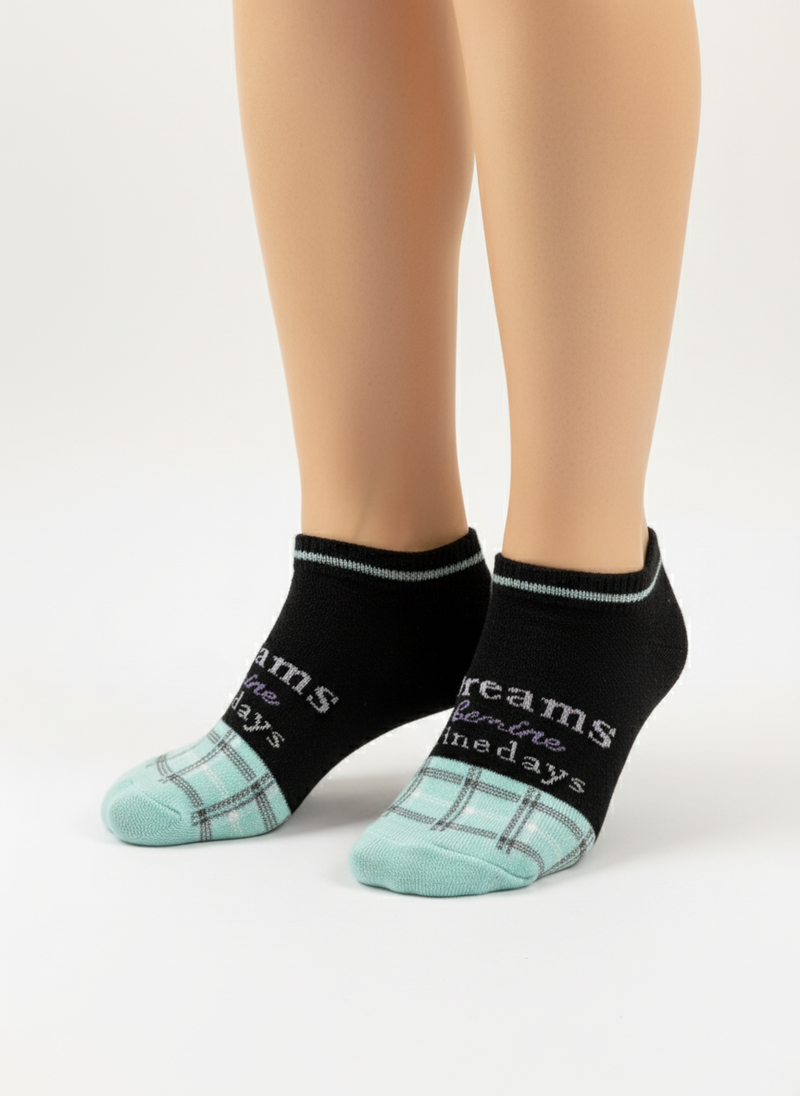 PLAID TOE ANKLE SOCKS