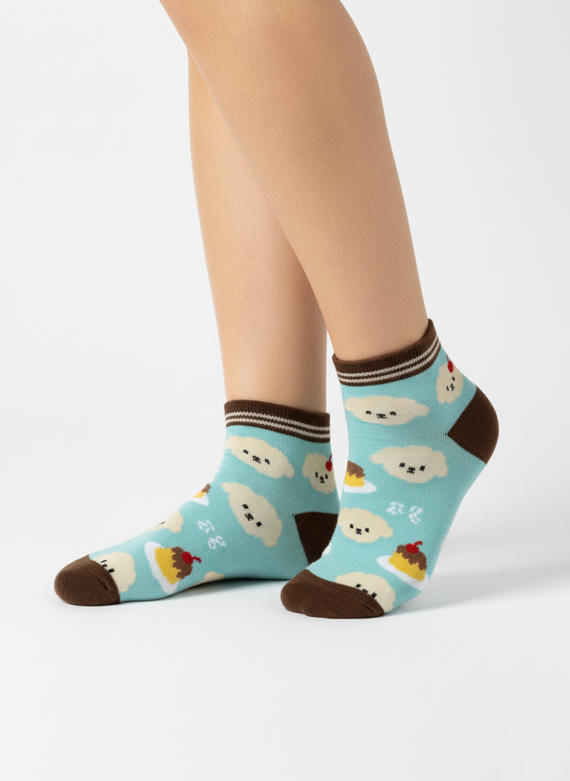 KAWAII PUDDING CHARACTER SOCKS