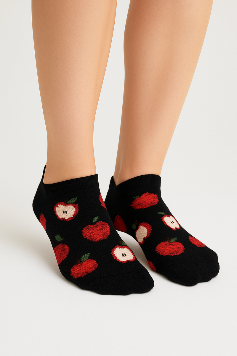 RED APPLE ANKLE SOCKS