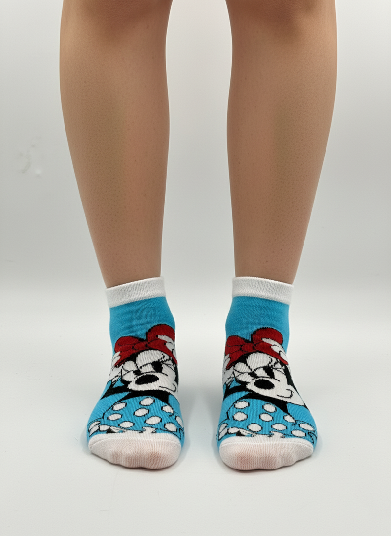 MINNIE MOUSE POLKA DOT ANKLE SOCKS