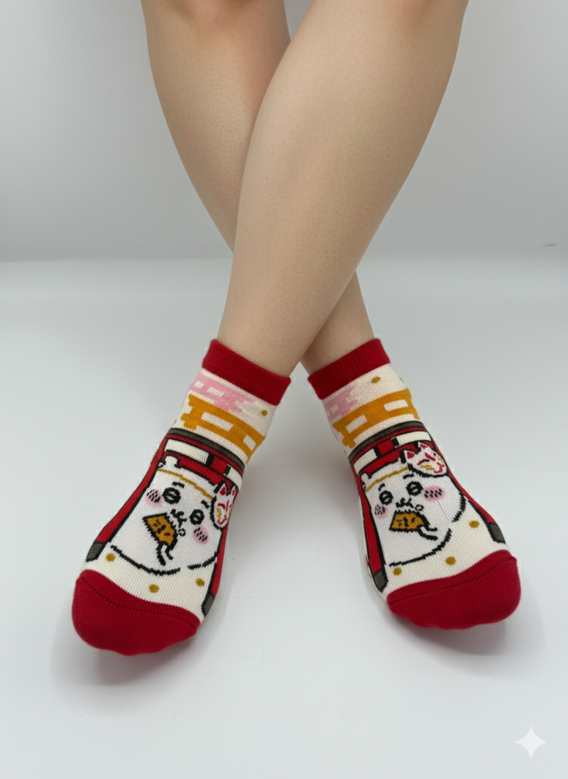 LUCKY NEKO CAT CREW SOCKS