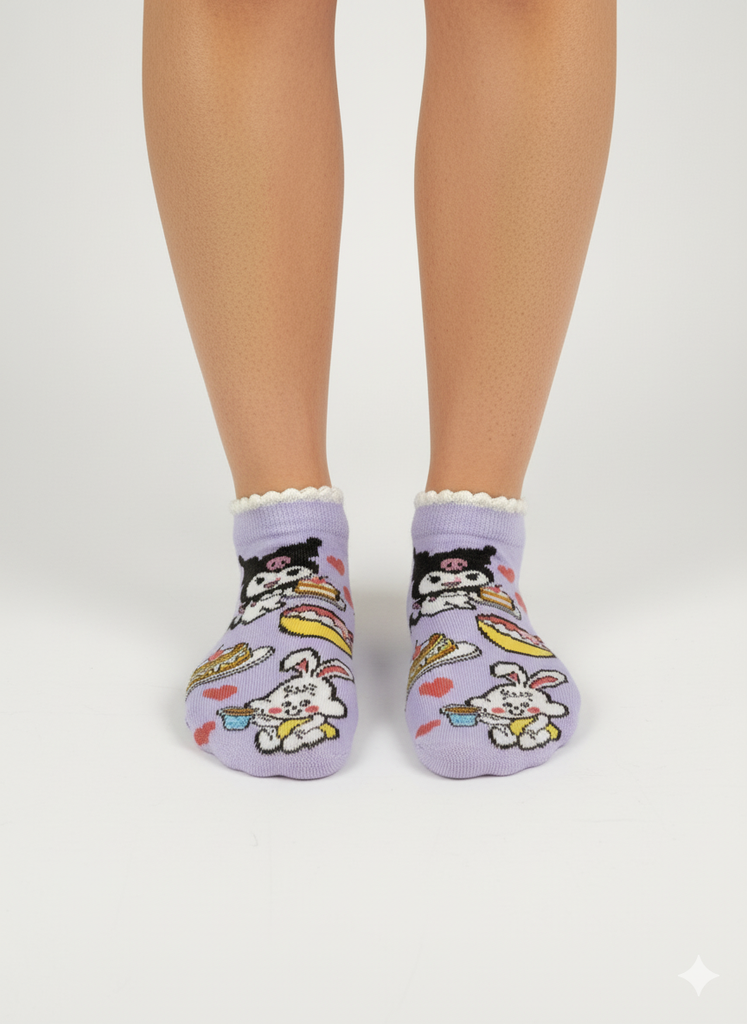 KUROMI FAST FOOD FRIENDS SOCKS