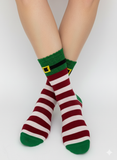 THE STRIPED CHRISTMAS ELF SOCKS