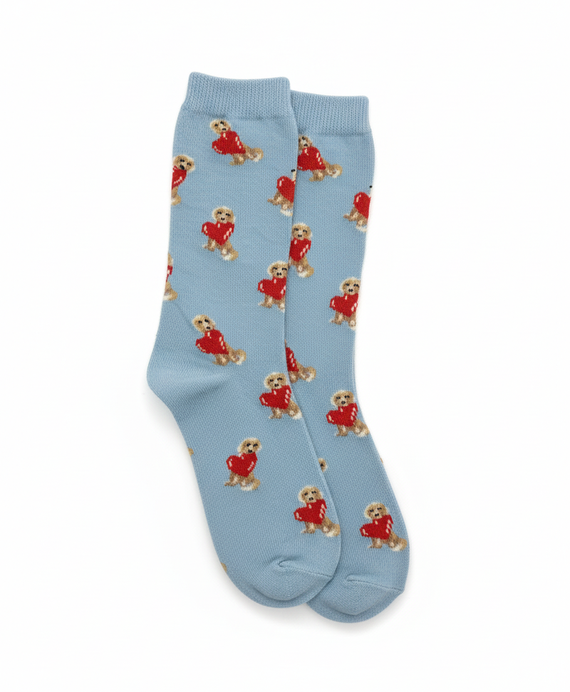 THE HEART-MUTT CREW SOCKS