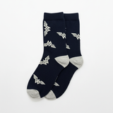 NAVY WONDER WOMAN LOGO SOCKS