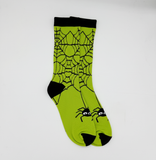 NEON SPIDERWEB SPOOKY SOCKS