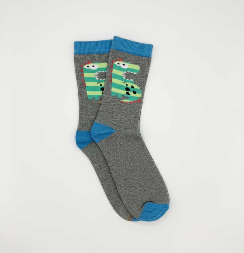 COOL T-REX GRAPHIC CREW SOCKS