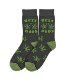 BEST BUDS MARIJUANA LEAF CREW SOCKS