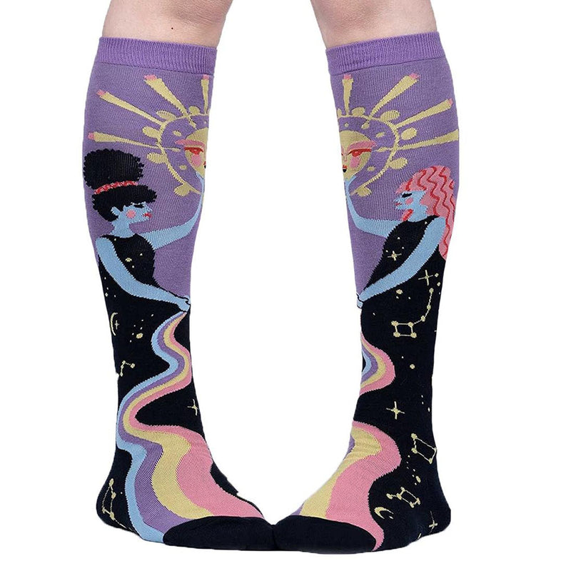 COSMIC CONNECTION KNEE HIGH SOCKS