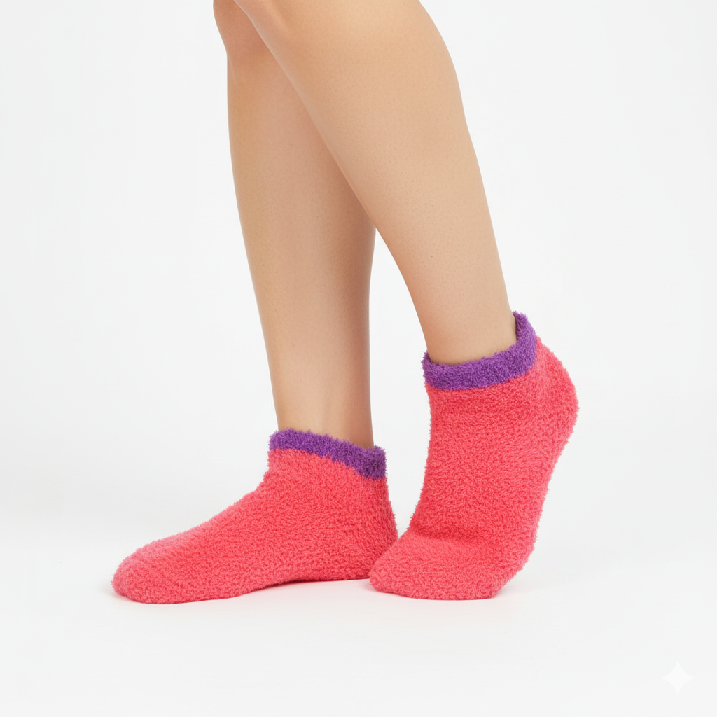 BERRY SORBET ANKLE COZY WARM ANKLE SOCKS