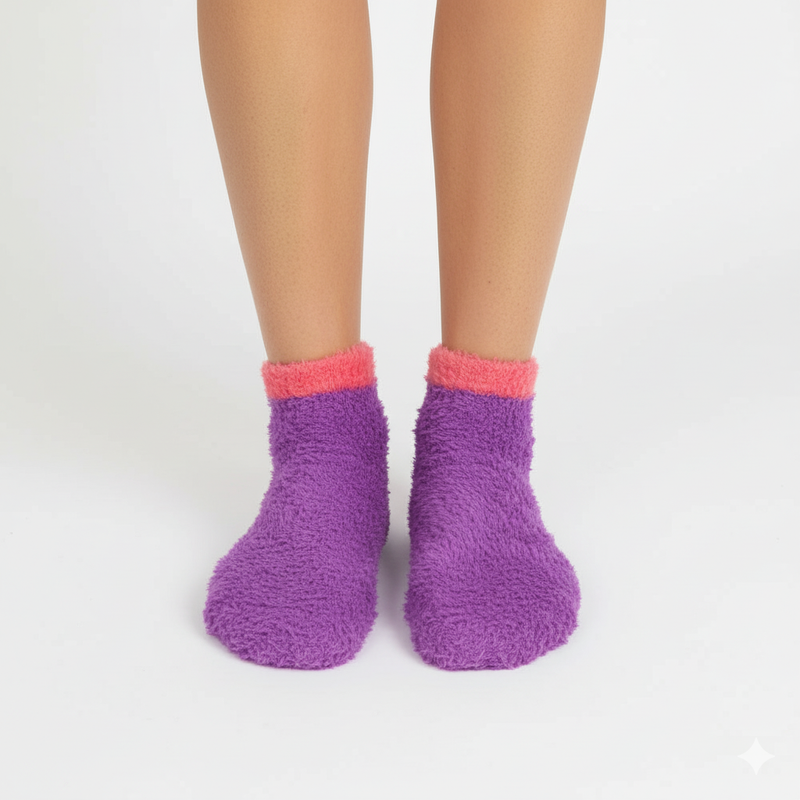 ORCHID FLAME COZY WARM SOCKS
