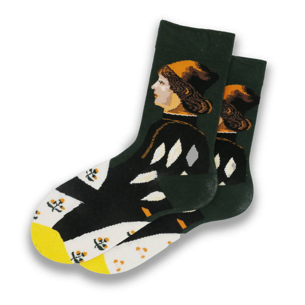 Art portrait socks