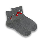 cherries ankle socks