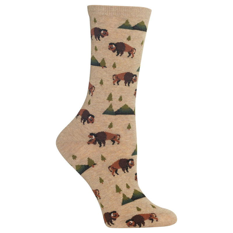 Bison Crew Socks