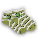 AMONG US GREEN ANKLE SOCKS