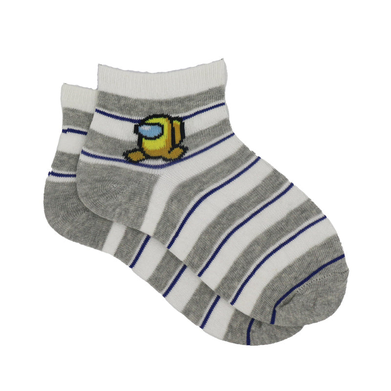 AMONG US GREY ANKLE SOCKS