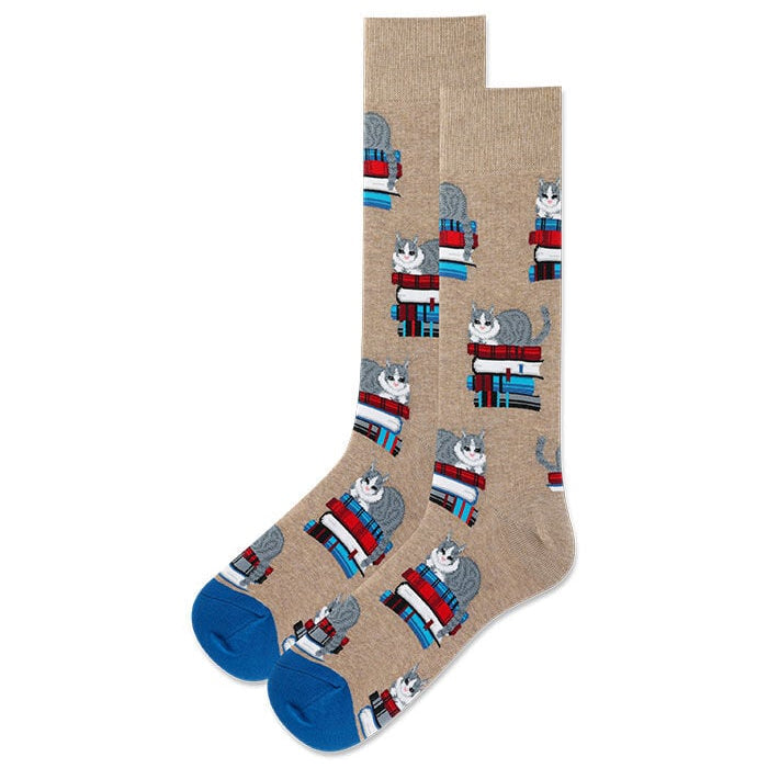 BOOK CAT SOCK