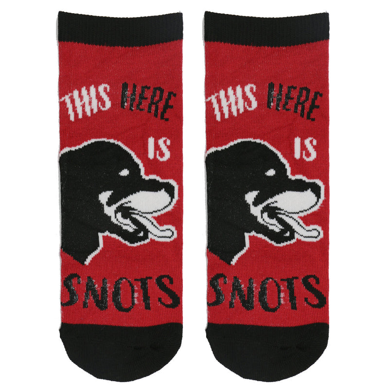 "THIS HERE IS SNOTS" ANKLE SOCKS
