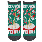 ELF "ELVES FOOD" ANKLE SOCKS