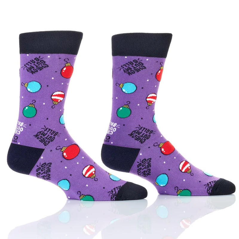 CHECK OUT MY BALLS CREW SOCKS