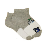 AMONG US  TWO TONE GREY ANKLE SOCKS