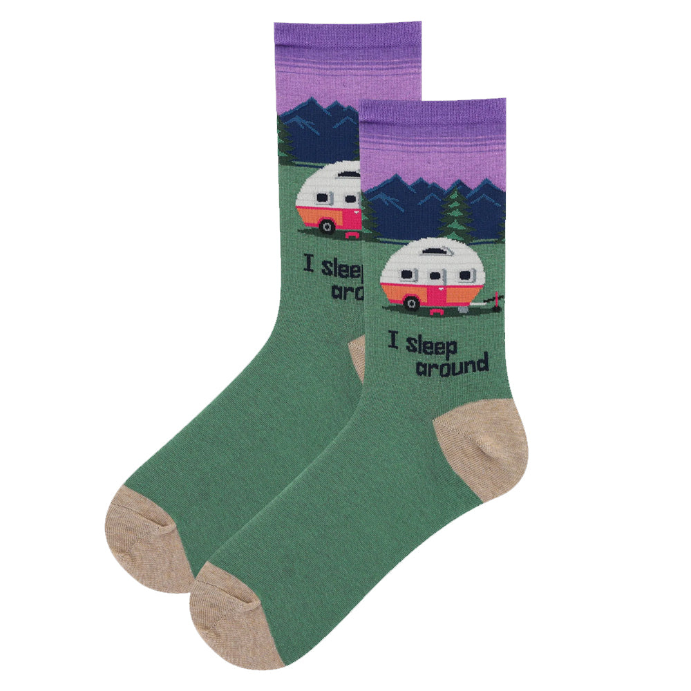 I SLEEP AROUND CREW SOCK