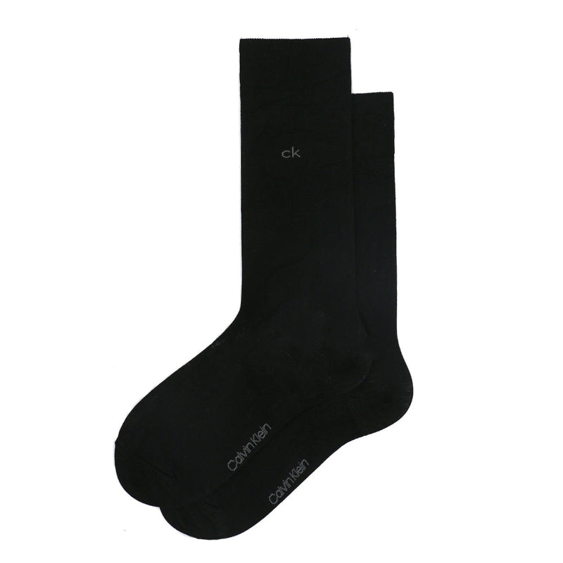 CALVIN KLEINSOLID BLACK SOCKS
