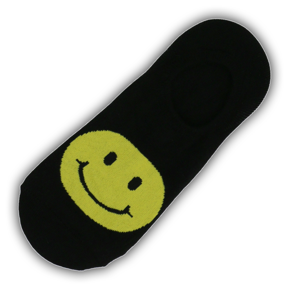 BIG SMILEY FACE NO SHOW SOCKS