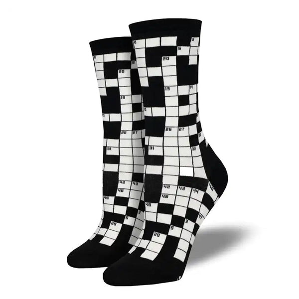 "SUNDAY CROSSWORD" SOCKS Funky Dunky Store