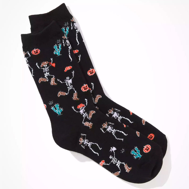COWBOY SKELETON SOCK - GLOW IN THE DARK SOCKS
