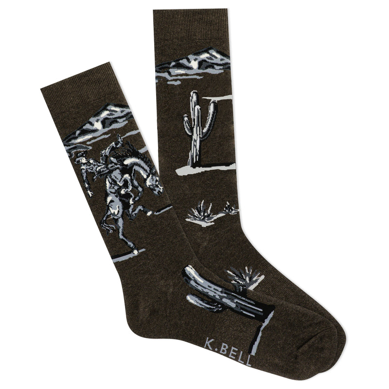BUCKING BRONCO CREW SOCK