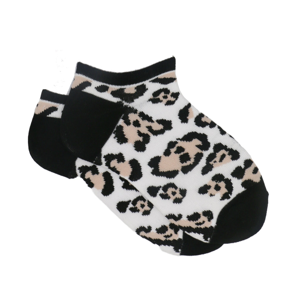 CHEETAH PRINT ANKLE SOCKS
