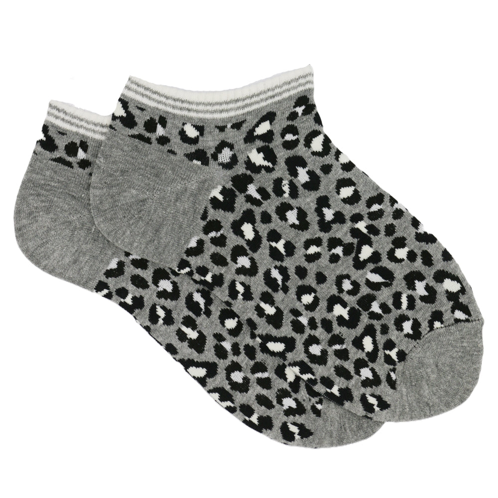CHEETAH PRINT ANKLE SOCKS