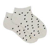 BLACK POLKA DOTS ANKLE SOCKS