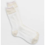 COLORBLOCK CREAM WARM SOCKS