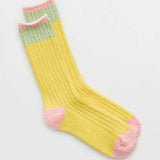 COLORBLOCK LIME WARM SOCKS