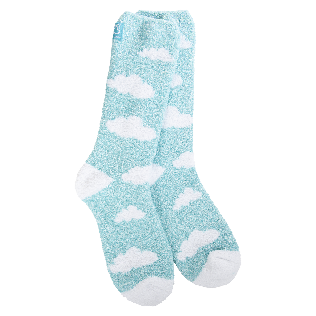 CLOUD TURQUOISE WARM COZY SOCKS