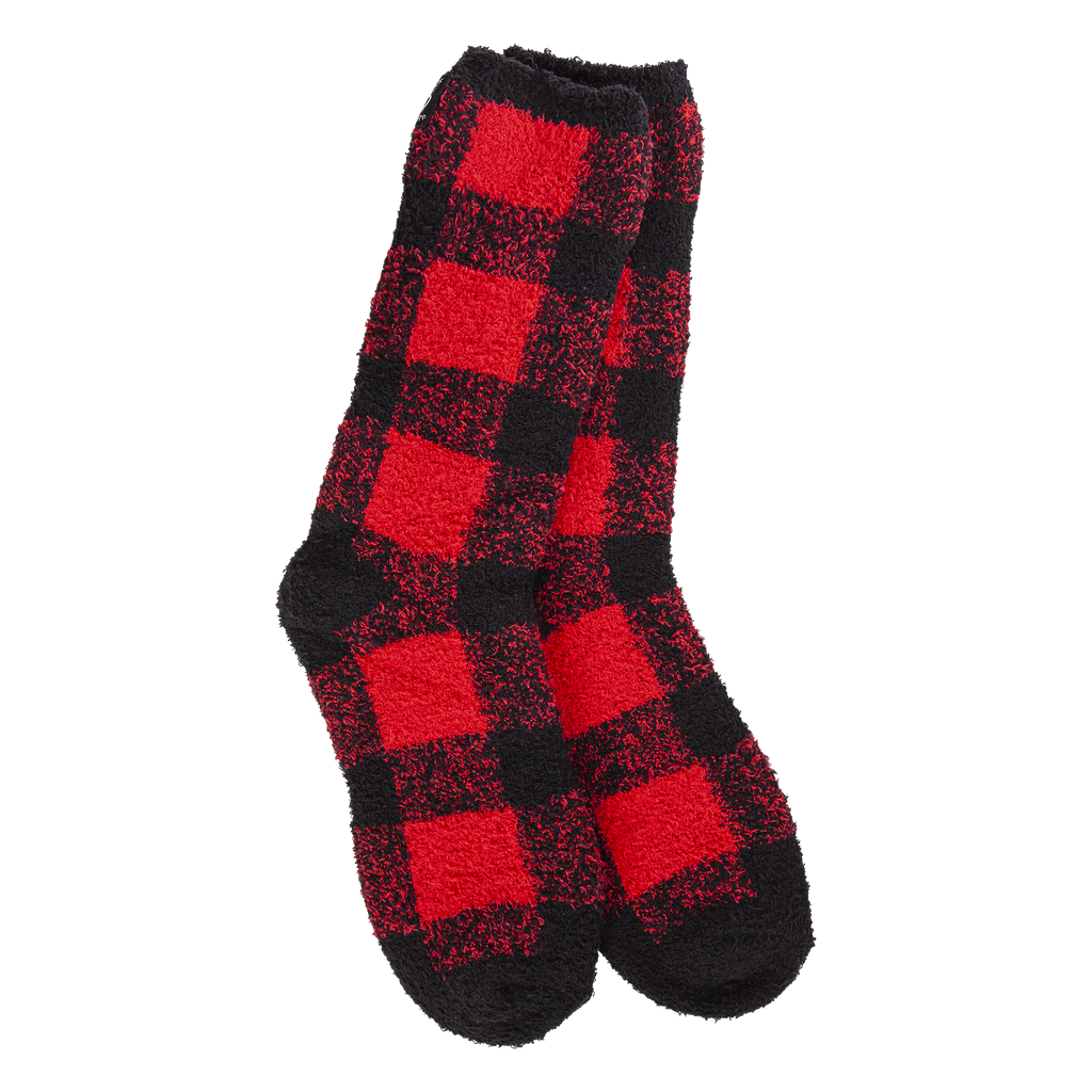 BUFFALO PLAID WARM COZY SOCKS