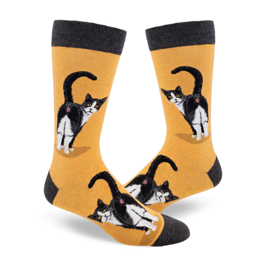 TUXEDO CAT BUTT SOCKS