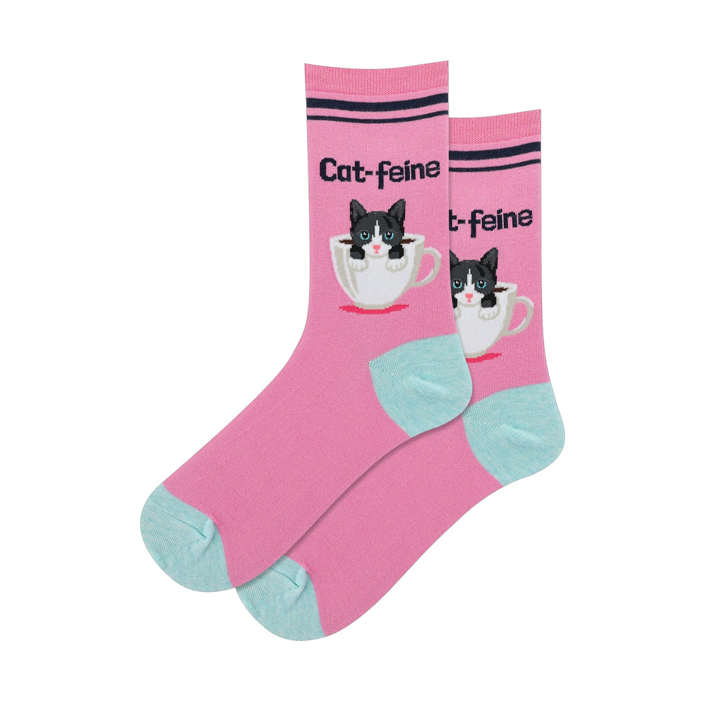 CAT-FEINE CREW SOCKS