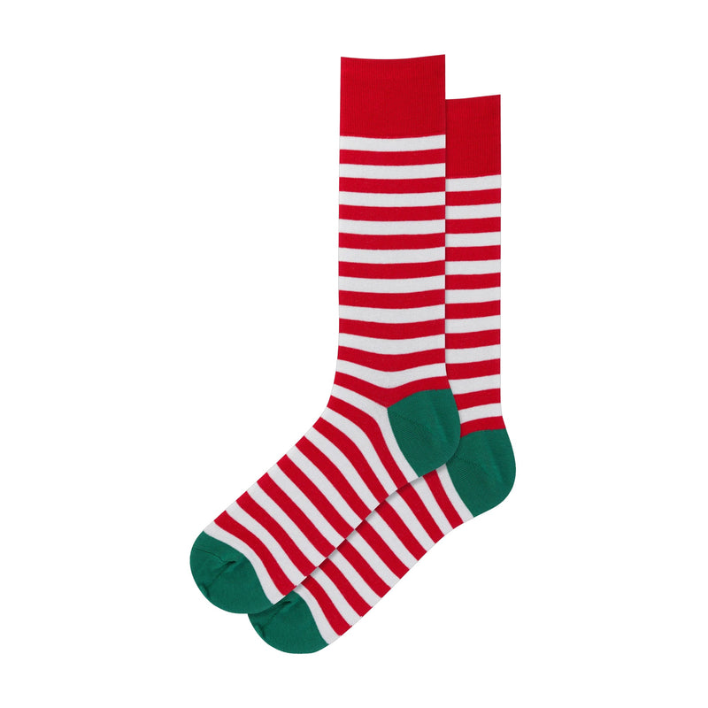 CHRISTMAS STRIPE CREW SOCKS