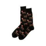 CHRISTMAS DACHSHUNDS CREW SOCKS