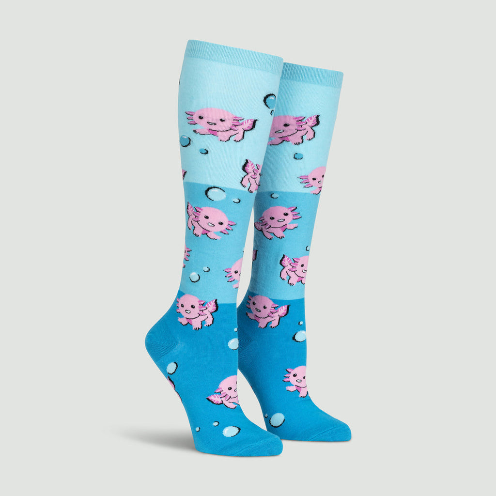 DANCING AXOLOTL KNEE HIGH SOCKS