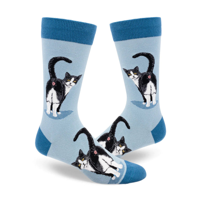 TUXEDO CAT BUTT SOCKS