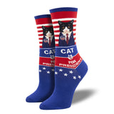 CAT FOR PRESIDENT SOCKS