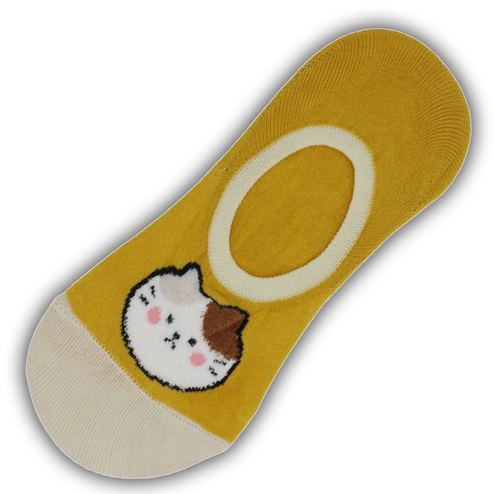 ANGRY CAT NO SHOW SOCKS GREEN