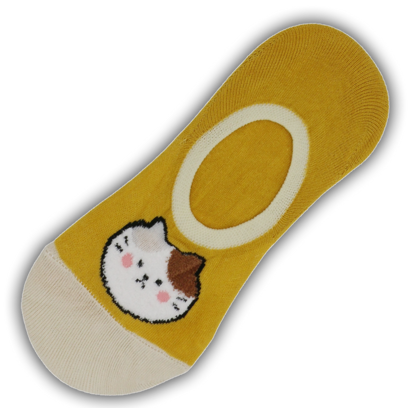 ANGRY CAT NO SHOW SOCKS GREEN