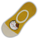 ANGRY CAT NO SHOW SOCKS GREEN